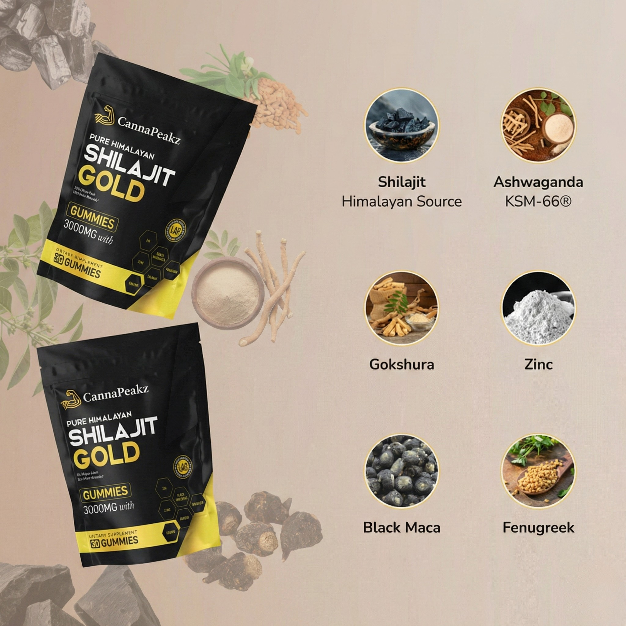 Pure Shilajit Gummies – Daily Energy, Focus & Vitality