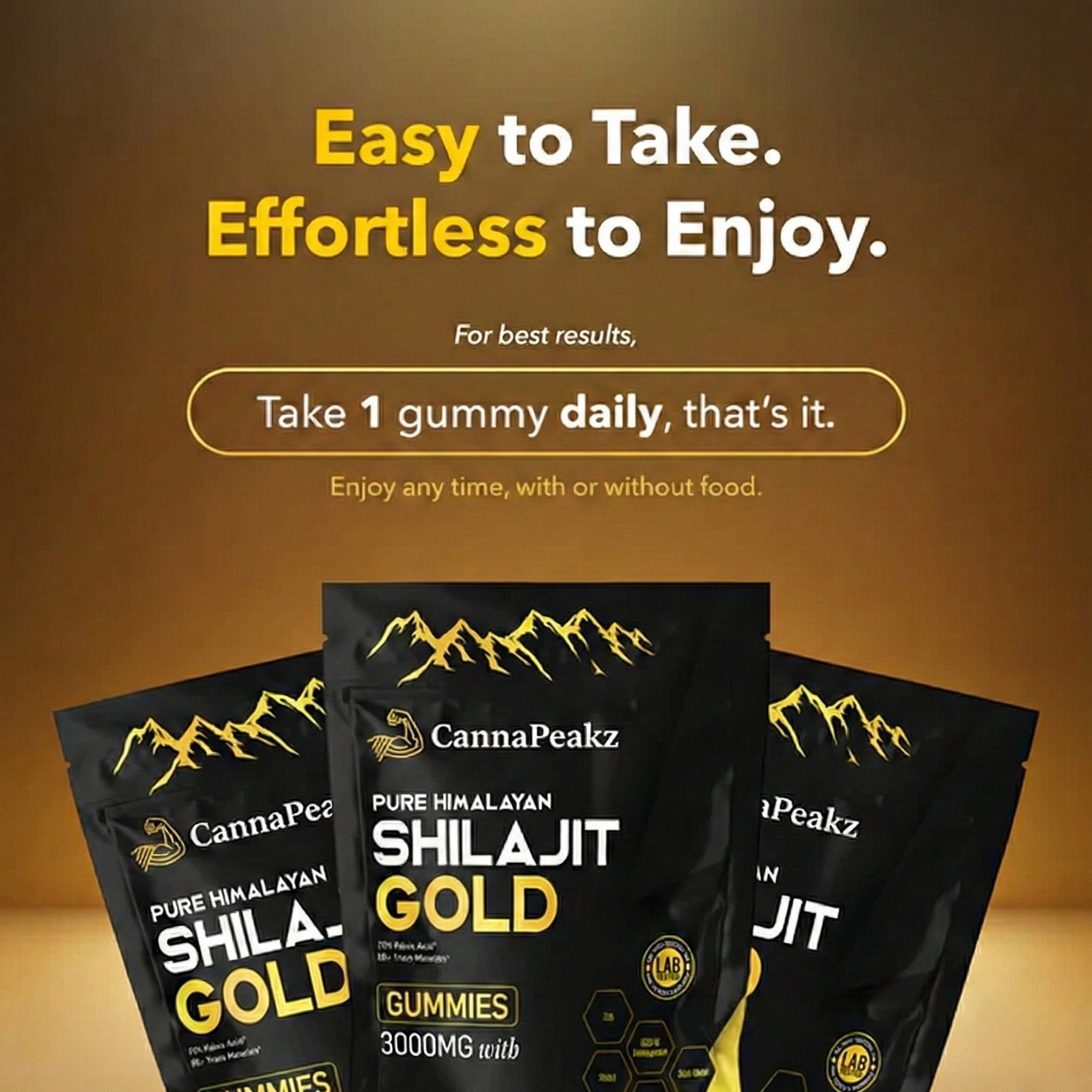 Pure Shilajit Gummies – Daily Energy, Focus & Vitality